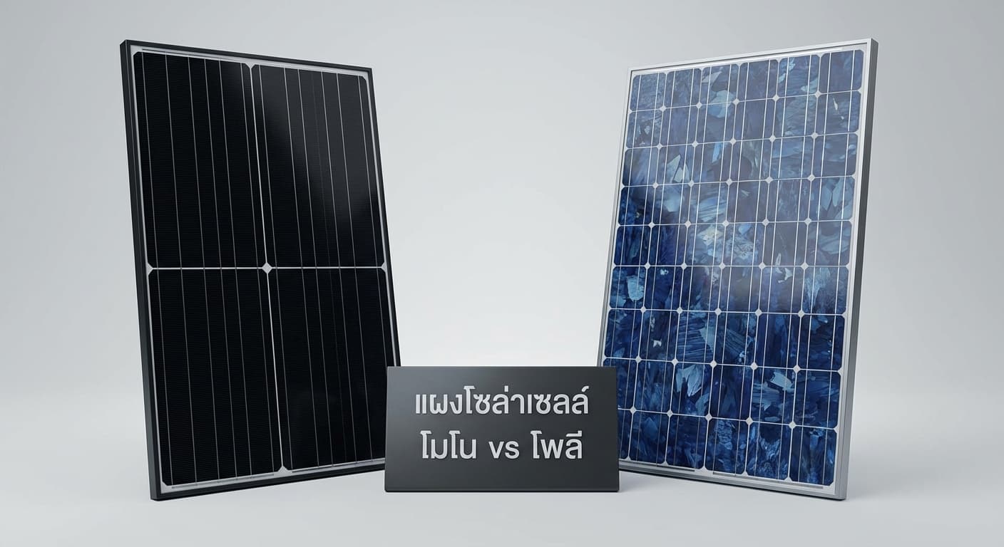แผงโซล่าเซลล์โมโน vs โพลี: เลือกแบบไหนดีที่สุดในเพชรบูรณ์?
