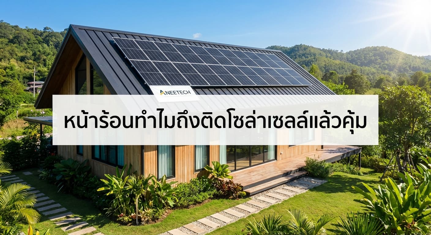 หน้าร้อนทำไมถึงติดโซล่าเซลล์แล้วคุ้ม? เคล็ดลับลดค่าไฟที่ชาวเพชรบูรณ์ต้องรู้โดย เอนีเทค